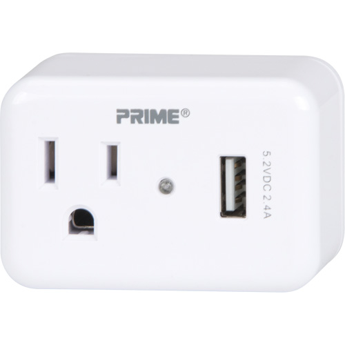 Prime&reg; USB Charger with Surge Protector Moffatt Supply & Specialties