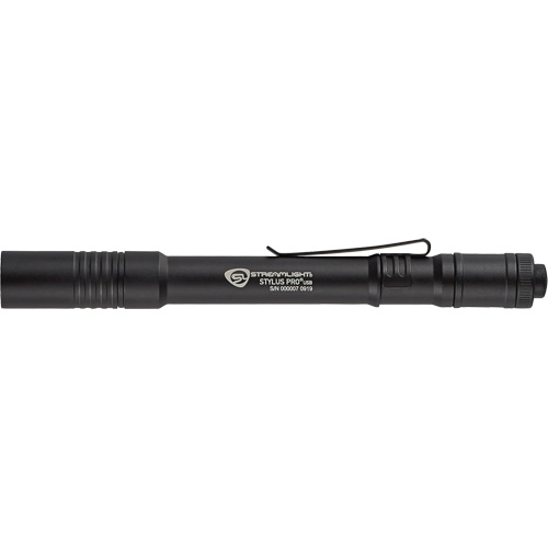 Stylus Pro&reg; USB Pen Light, LED, 350 Lumens, Aluminum Body, Rechargeable Batteries, Included Moffatt Supply & Specialties