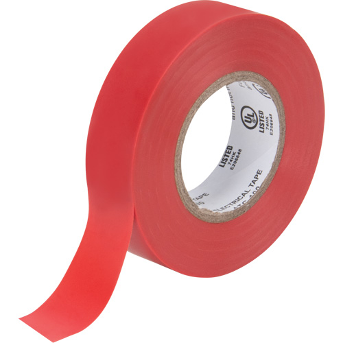 Ruban isolant, 19 mm (3/4") x 18 m (60'), Rouge, 7 mils Moffatt Supply & Specialties