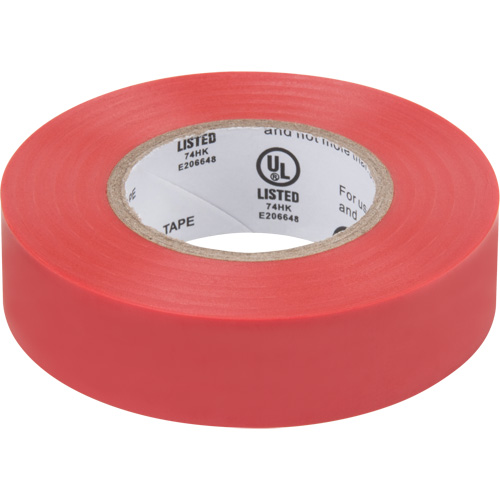 Ruban isolant, 19 mm (3/4") x 18 m (60'), Rouge, 7 mils Moffatt Supply & Specialties