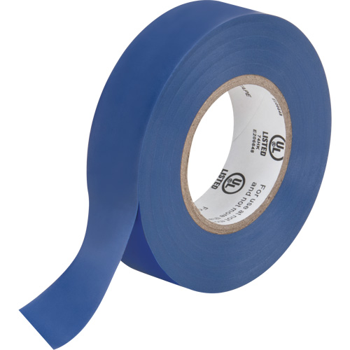Electrical Tape, 19 mm (3/4") x 18 M (60'), Blue, 7 mils Moffatt Supply & Specialties