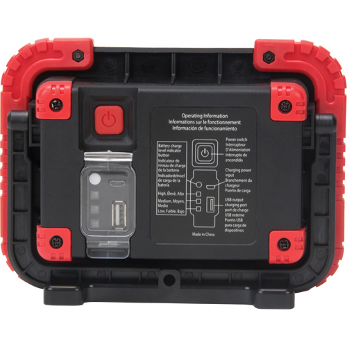 Lampe de travail portative, DEL, 10 W, 1000 lumens, Boîtier en Plastique Moffatt Supply & Specialties
