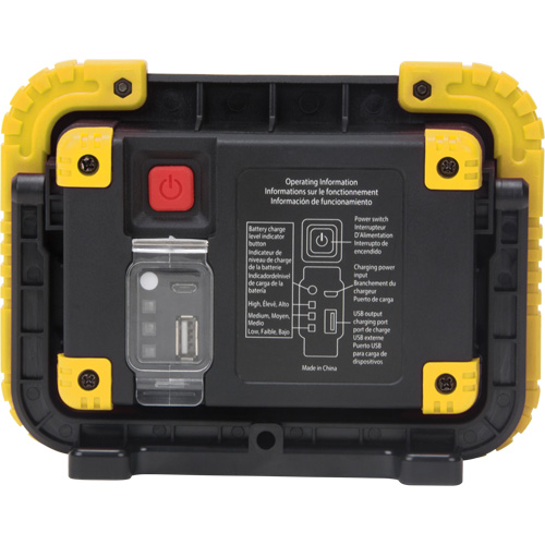 Portable Work Light, LED, 10 W, 1000 Lumens, Plastic Housing Moffatt Supply & Specialties