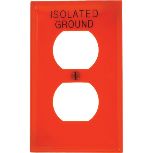 Plaque murale pour prise double Moffatt Supply & Specialties