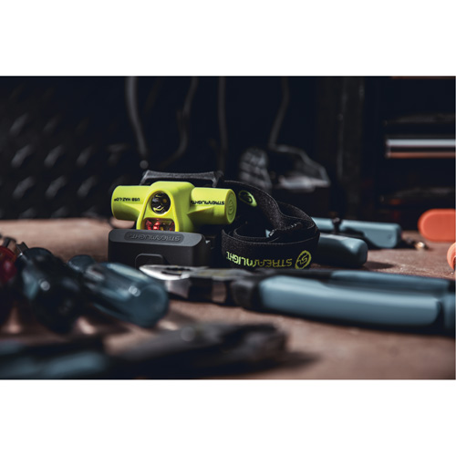 Lampe frontale &agrave; s&eacute;curit&eacute; intrins&egrave;que HAZ-LO USB, DEL, 250 lumens, 7 hres de fonctionnement, piles Rechargeable Moffatt Supply & Specialties