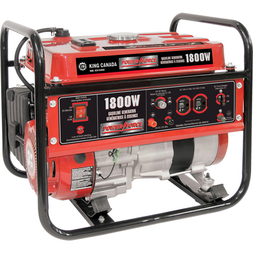Gasoline Generator, 1800 W Surge, 1400 W Rated, 120 V, 7 L Tank Moffatt Supply & Specialties