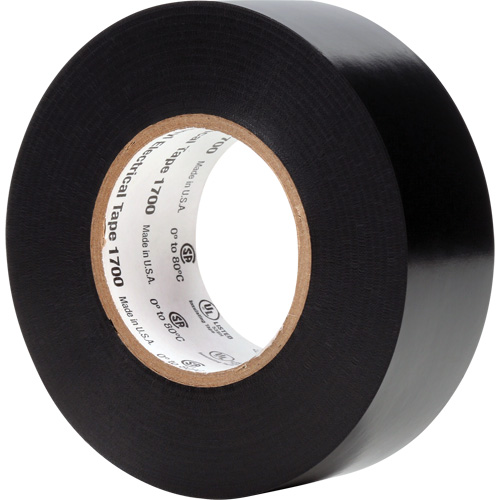 Ruban isolant en vinyle 1700 Temflex, 25,4 mm (1") x 20,1 m (66'), Noir, 7 mils Moffatt Supply & Specialties