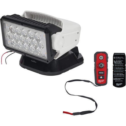 Utility Remote Control Search Light, LED, 4250 Lumens Moffatt Supply & Specialties