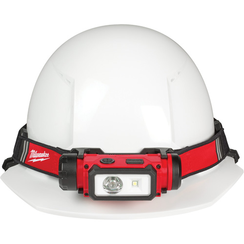 REDLITHIUM USB Hardhat Headlamp, LED, 600 Lumens, 5 Hrs. Run Time, Rechargeable Batteries Moffatt Supply & Specialties