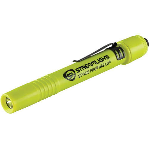 Stylus Pro&reg; HAZ-LO&reg; Intrinsically-Safe Penlight, LED, 105 Lumens, AAA Batteries, Included Moffatt Supply & Specialties