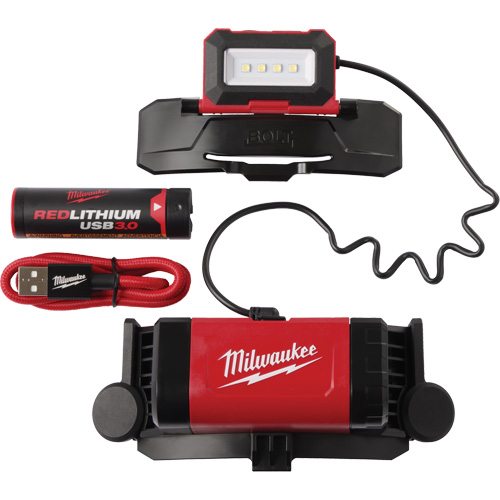 Bolt Redlithium USB Headlamp, LED, 600 Lumens, 4 Hrs. Run Time, Rechargeable Batteries Moffatt Supply & Specialties