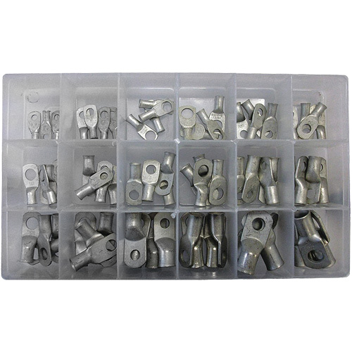 72-Piece Tin Plated Tubular Lug Ring Kit Moffatt Supply & Specialties