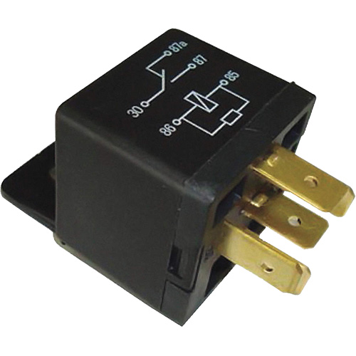 Mini relais unipolaire &agrave; une direction avec r&eacute;sistance, Prise, 40 A, 12 V Moffatt Supply & Specialties