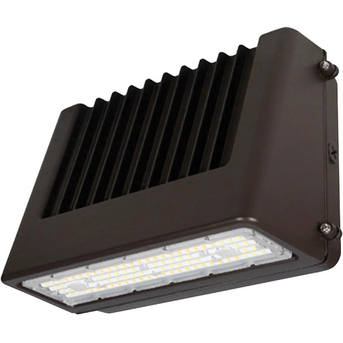 Wall Pack Light Fixture, LED, 120 V, 80 W, 6.5" H x 9.3" W x 14.4" D Moffatt Supply & Specialties