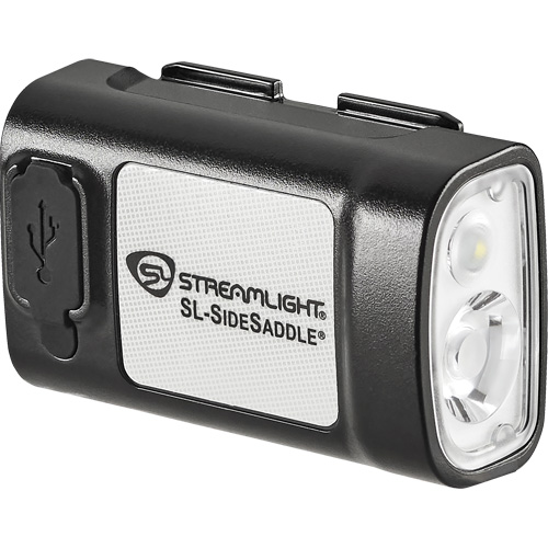 SL-SIDESADDLE&reg; USB Hardhat & Helmet Light, LED, 350/320/400 Lumens, 6.25/7/5 Hrs. Run Time, Rechargeable Batteries Moffatt Supply & Specialties