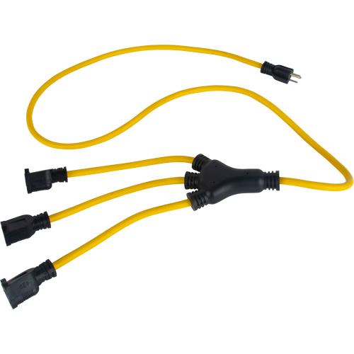 Adaptateur d'alimentation de style W, Ext&eacute;rieur, STOW, AWG 12/3, 15 A, 3 prise(s), 2' Moffatt Supply & Specialties