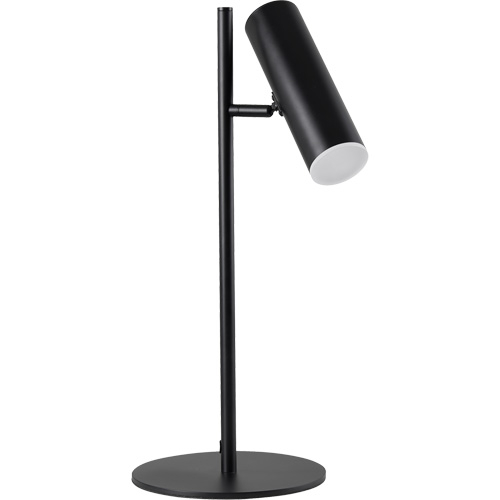 Metal Table Lamp with FR Acrylic Diffuser, 6 W, LED, 19-3/4" Neck, Black Moffatt Supply & Specialties