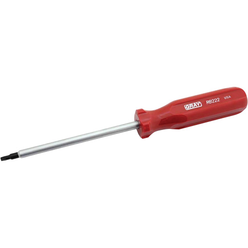 Extra-Long Square Recess Screwdriver, #2 Tip, Round, 10-1/4" L, Cushion Grip Handle Moffatt Supply & Specialties