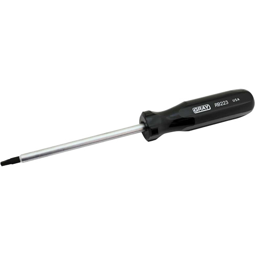 Extra-Long Square Recess Screwdriver, #3 Tip, Round, 10-1/4" L, Cushion Grip Handle Moffatt Supply & Specialties