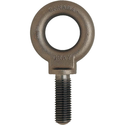 Eye Bolt, 1-11/16" Dia., 2-1/4" L, Uncoated Natural Finish, 10600 lbs. (5.3 tons) Capacity Moffatt Supply & Specialties