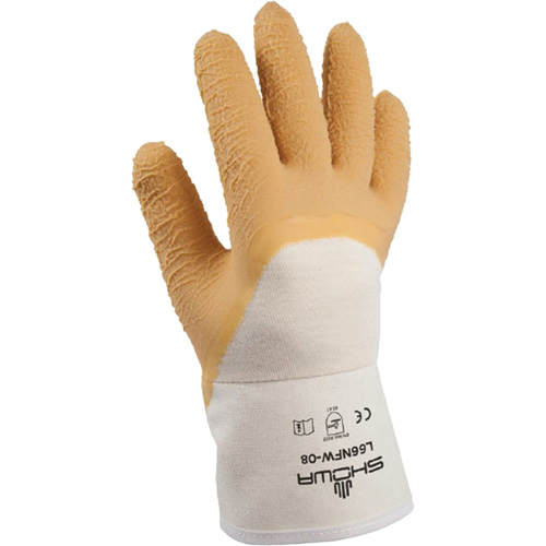 Gants pour usage g&eacute;n&eacute;ral L66NFW, 8/Petit, R&ecirc;vetement Latex de caoutchouc, Enveloppe en Coton Moffatt Supply & Specialties