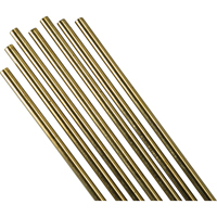 Baguettes nues pour soudage TIG en longueurs de 36", 1/4", Bronze pour soudo-brasage Moffatt Supply & Specialties