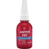 Threadlocker 243 Oil Tolerant, Blue, Medium, 10 ml, Bottle Moffatt Supply & Specialties