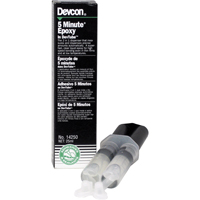Adh&eacute;sif 5 minutes, 25 ml, Cartouche double, Deux composants, Transparent Moffatt Supply & Specialties