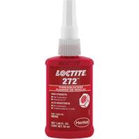 Threadlocker 272 High Temperature, Red, High, 50 ml, Bottle Moffatt Supply & Specialties
