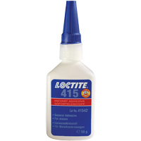 415 Super Bonder&reg; Adhesive, Clear, Bottle, 1 oz. Moffatt Supply & Specialties