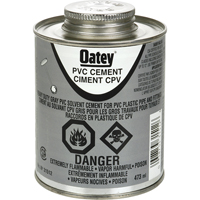 PVC Heavy-Duty Cement, 473 ml, Brush-Top Can, Grey Moffatt Supply & Specialties