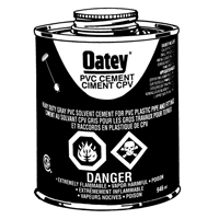 PVC Heavy-Duty Cement, 946 ml, Brush-Top Can, Grey Moffatt Supply & Specialties