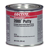 Fixmaster&reg; 2000° Putty, 8 oz., Cartridge, Silver Moffatt Supply & Specialties