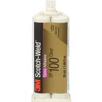 Scotch-Weld Adhesive, 1.7 fl. oz., Dual Cartridge, Two-Part, Clear Moffatt Supply & Specialties