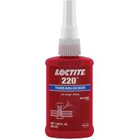 Threadlocker 220 , Blue, Medium, 50 ml, Bottle Moffatt Supply & Specialties