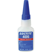 Prism 406 Instant Adhesive, Clear, Bottle, 0.7 fl. oz. Moffatt Supply & Specialties