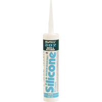 NuFlex&reg; 302 Bath And Kitchen Silicone Sealant, 300 ml, Cartridge, Clear Moffatt Supply & Specialties