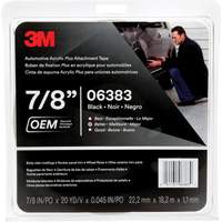 3M Automotive Acrylic Tape, 18 M (60') L x 22 mm (7/8") W, 45 mils, Acrylic Moffatt Supply & Specialties