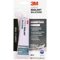 Marine Grade Silicone Sealant, 3 oz., Tube, Clear Moffatt Supply & Specialties