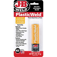 Colle &eacute;poxyde PlasticWeld, 2 oz, B&acirc;ton, Blanc cass&eacute; Moffatt Supply & Specialties