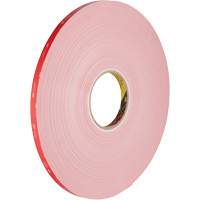 VHB Tape, 32.9 m (108') L x 12.7 mm (1/2") W, 62 mils, Acrylic Moffatt Supply & Specialties