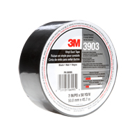 3903 Vinyl Duct Tape, 1245 mm (49") W x 46 m (151') L, 6.5 mils, Black Moffatt Supply & Specialties