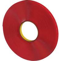 VHB Tape, 33 m (108') L x 12 mm (1/2") W, 40 mils, Acrylic Moffatt Supply & Specialties