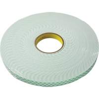 Double-Coated Foam Tape, 33 m (108') L x 18 mm (3/4") W, 62.5 mils, Urethane Moffatt Supply & Specialties