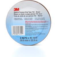 764 General-Purpose Vinyl Tape, 50.8 mm (2") W x 32.9 m (108') L, 5 mils, Brown Moffatt Supply & Specialties