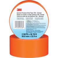 764 General-Purpose Vinyl Tape, 50.8 mm (2") W x 32.9 m (108') L, 5 mils, Orange Moffatt Supply & Specialties