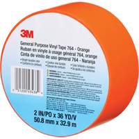 764 General-Purpose Vinyl Tape, 50.8 mm (2") W x 32.9 m (108') L, 5 mils, Orange Moffatt Supply & Specialties