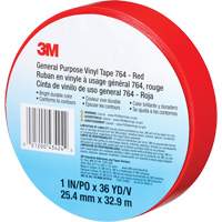 764 General-Purpose Vinyl Tape, 25.4 mm (1") W x 32.9 m (108') L, 5 mils, Red Moffatt Supply & Specialties