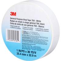 764 General-Purpose Vinyl Tape, 25.4 mm (1") W x 32.9 m (108') L, 5 mils, White Moffatt Supply & Specialties