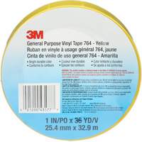 764 General-Purpose Vinyl Tape, 25.4 mm (1") W x 32.9 m (108') L, 5 mils, Yellow Moffatt Supply & Specialties